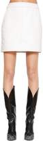 Givenchy High Waist Leather Mini Skirt