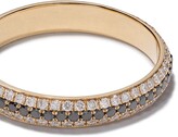 Thumbnail for your product : Lizzie Mandler Fine Jewelry 18kt Yellow Gold Three Row Diamond Pave Cigar Band