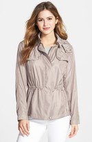 Thumbnail for your product : Vince Camuto Quilt Trim Hooded Anorak (Regular & Petite)