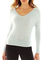 Thumbnail for your product : Liz Claiborne V-Neck Sweater