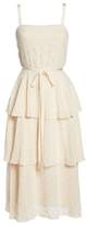Thumbnail for your product : Gal Meets Glam Florence Chiffon Embroidered Tiered A-Line Dress