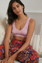 Thumbnail for your product : Anthropologie Sasha Shimmer Seamless V-Neck Bra By in Purple Size M/L