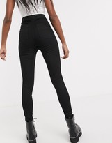 Thumbnail for your product : Collusion Tall x002 super skinny high waist jean in clean black