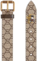 Thumbnail for your product : Gucci Tiger print GG Supreme belt