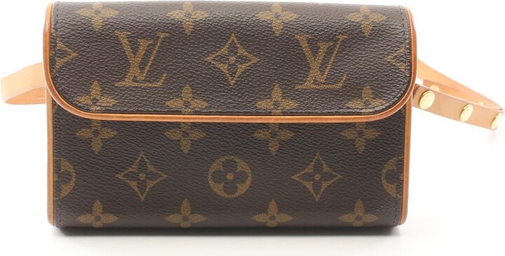 Louis Vuitton Brown Pvc Coated Canvas Leather Fanny Pack Sling Bag