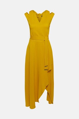 Karen Millen Compact Stretch Viscose Waterfall Dress