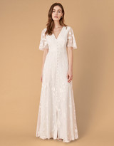 Thumbnail for your product : Monsoon Tanja Floral Embroidered Bridal Dress Ivory