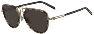 Calvin Klein Acetate & Metal Aviator Sunglasses