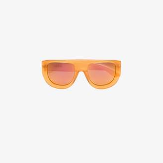 Ganni white and orange Ines sunglasses
