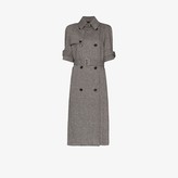 Thumbnail for your product : we11done Herringbone Short Sleeve Belted Trench Coat