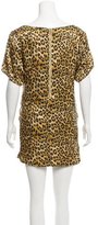 Thumbnail for your product : Just Cavalli Leopard Printed Silk Dress