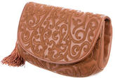 Thumbnail for your product : Judith Leiber Scrollwork Leather Clutch