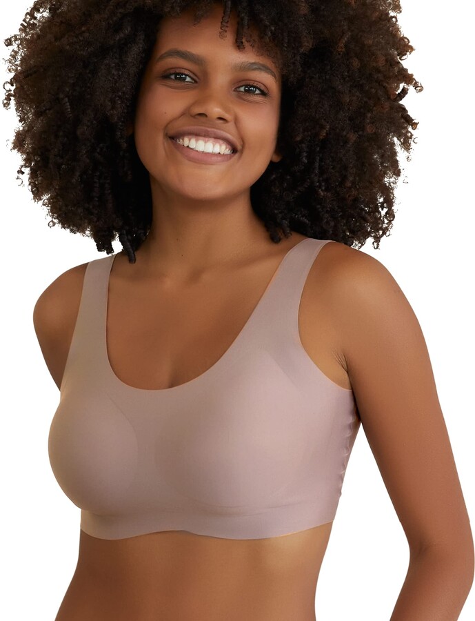 High support seamless soft daily bralette with removable pads no wire  sports bra