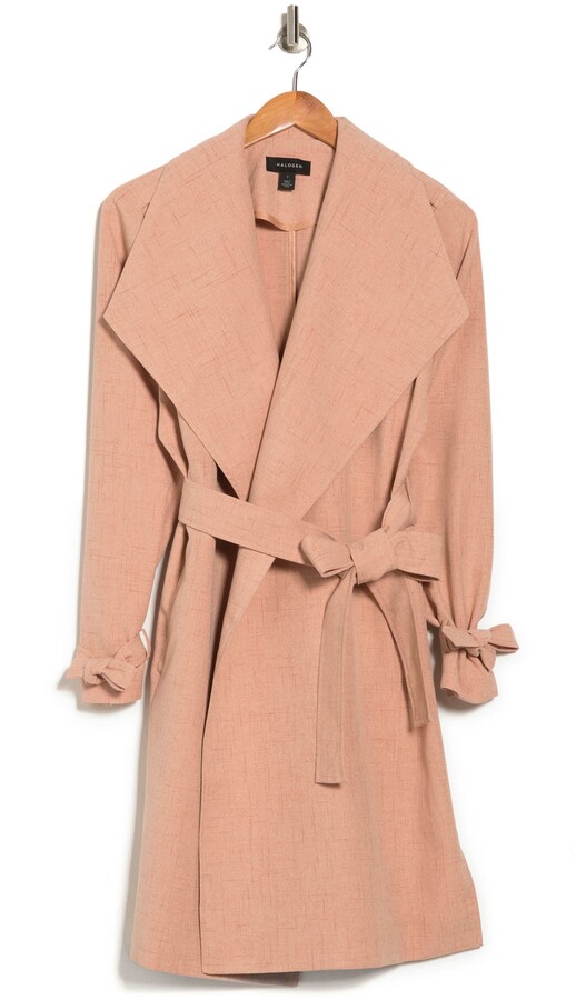 pink topper coat