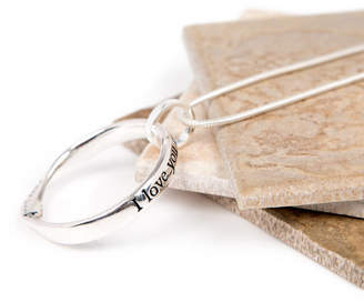 Lovethelinks Love Today Silver Plated Message Necklace