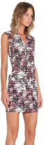 Thumbnail for your product : Yigal Azrouel Cut25 by Cutout Shoulder Printed Scuba Dress