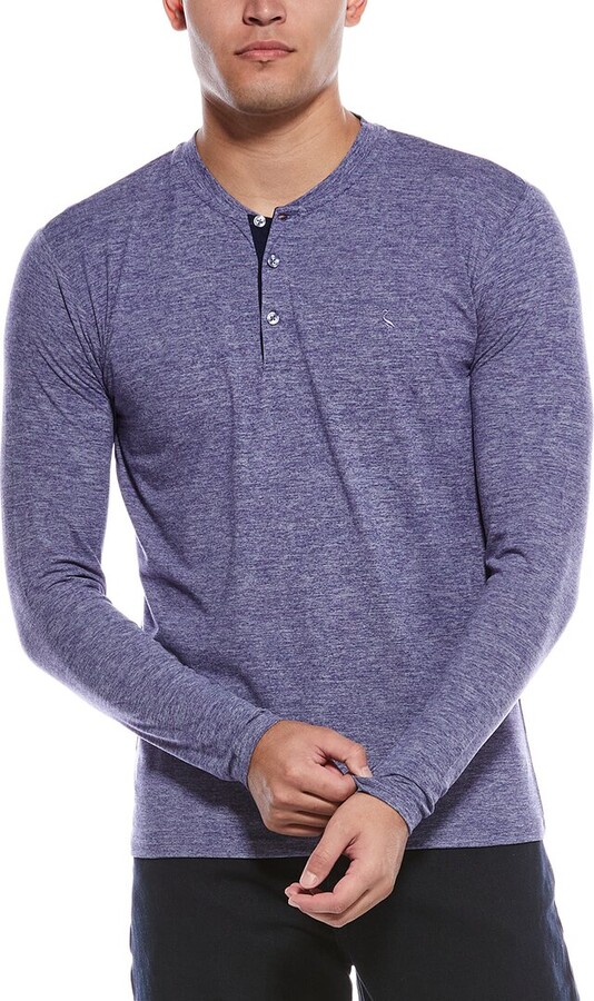 Tailorbyrd Brushed Melange Super Soft Henley