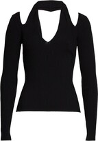 Thumbnail for your product : A.L.C. Jackson Cold Shoulder Top