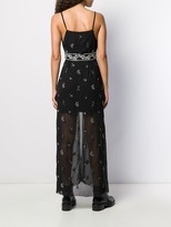 Thumbnail for your product : Amiri Floral beaded layered dress