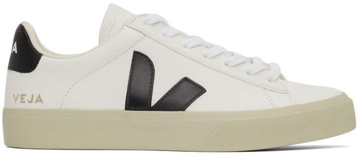 veja campo white black leather