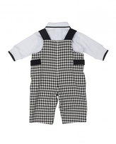Thumbnail for your product : Florence Eiseman Train Overalls & Long-Sleeve Polo, Black/White, 3-9 Months