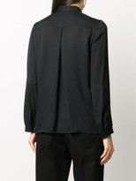 Thumbnail for your product : Emporio Armani Contrast Panel Concealed Button Blouse