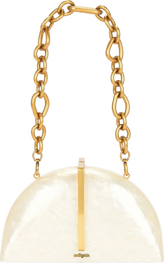 Cult Gaia Laguna Clutch in Ivory