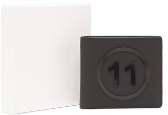 Maison Margiela Logo-embossed Rubber Bi-fold Wallet - Black