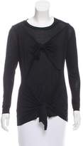 Thumbnail for your product : Marques Almeida Knot-Accented Long Sleeve Top w/ Tags