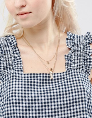 ASOS Pack of 3 Gold Nugget Layering Necklaces