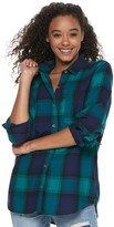 Thumbnail for your product : So Juniors' Button Down Flannel Shirt