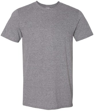 Gildan Mens Short Sleeve Soft-Style T-Shirt (Graphite Heather) - ShopStyle