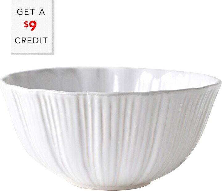 Vietri Viva By Bari White Serving Bowl With $9 Credit