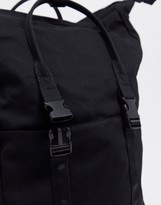 Thumbnail for your product : ASOS DESIGN canvas backpack with laptop compartment in black