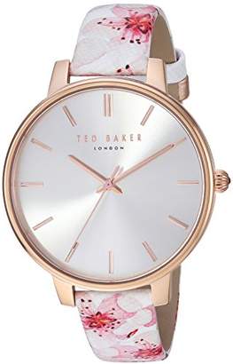 Ted Baker Women's 'Kate' Quartz Stainless Steel and Leather Casual WatchMulti Color (Model: TE50272002)