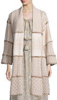 Thumbnail for your product : Calypso St. Barth Dinaria Cashmere Jacket W/Contrast Stitching, Oatmeal