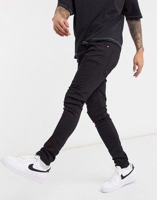 Brave Soul skinny jeans in black - ShopStyle
