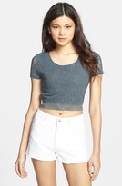 Thumbnail for your product : Frenchi Lace Crop Top (Juniors)