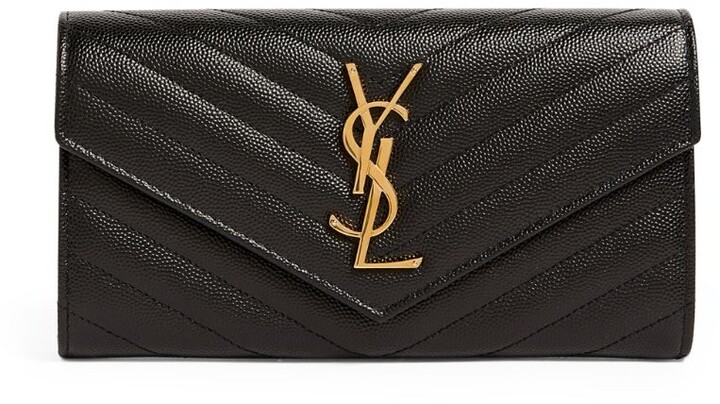 saint laurent monogram flap wallet