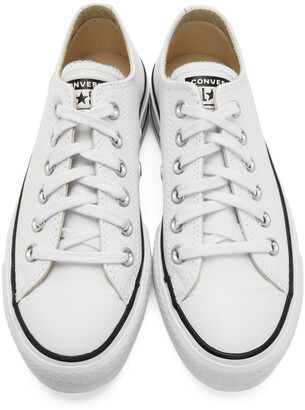 Converse White Chuck Taylor All Star Lift OX Sneakers