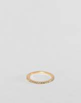 Thumbnail for your product : ASOS Curve DESIGN Curve pack of 12 fine rings with crystal in gold