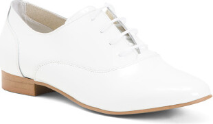 TJMAXX Patent Leather Laced Shoes For Women - ShopStyle Flats