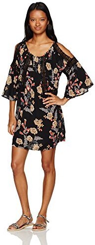 Angie Womens Cold Shoulder Dress 