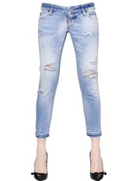 Thumbnail for your product : DSQUARED2 Pat Ripped Denim Jeans