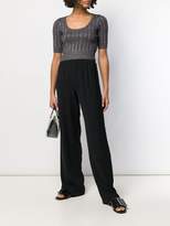 Thumbnail for your product : Alexander Wang T By cropped ribbed knit top
