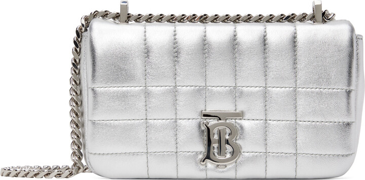 Burberry Silver Handbags | ShopStyle