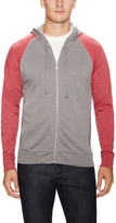 Thumbnail for your product : Alternative Apparel Lightweight French Terry Colorblock Zip Hoodie