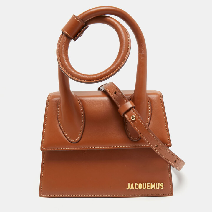 Jacquemus Tan Leather Le Chiquito Noeud Top Handle Bag ShopStyle