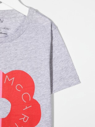 Stella McCartney Kids logo-print sustainable-cotton T-shirt
