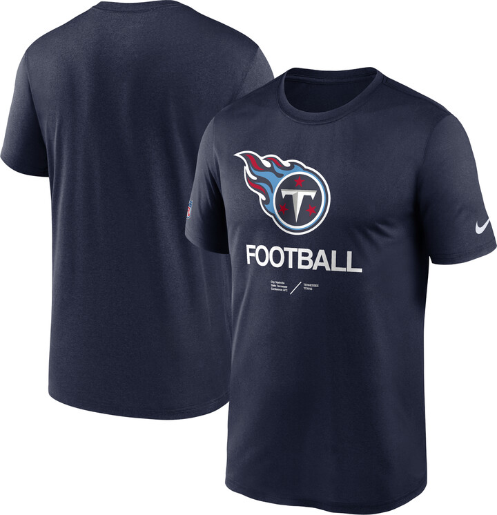Nike Men's Navy Tennessee Titans Sideline Infograph Performance T-Shirt